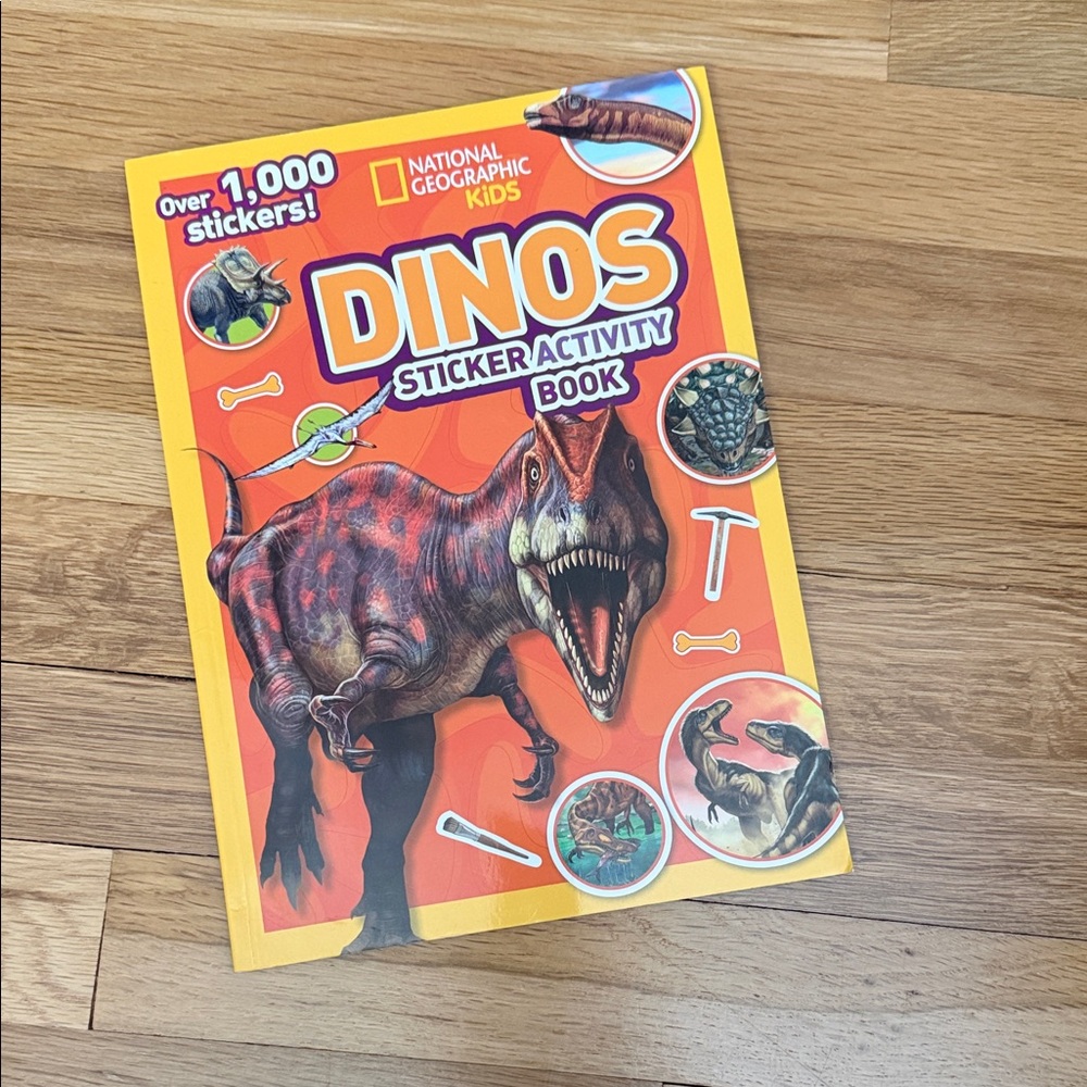 Brand New Never Used National Geographic Dinos Sticker Activity Book